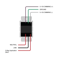 0-10V LED Switch And Slide LED Dimmer - Single Pole/3-Way -Lighting Decoration Store dmd led3 105 xwiringdiagram