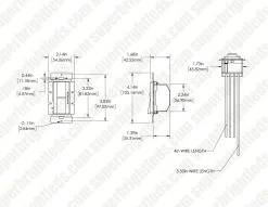 3-Way LED Dimmer Switch With Slide - Single-Pole Rocker - 120V - Almond - 6-Pack -Lighting Decoration Store dnd led3 1 w dim drawings