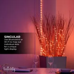 Twinkly Dots - 9.8ft RGB Smart LED Light String - 60 LEDs - App-Controlled - USB-Powered -Lighting Decoration Store dots 4 up1