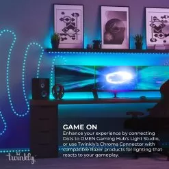 Twinkly Dots - 9.8ft RGB Smart LED Light String - 60 LEDs - App-Controlled - USB-Powered -Lighting Decoration Store dots 8