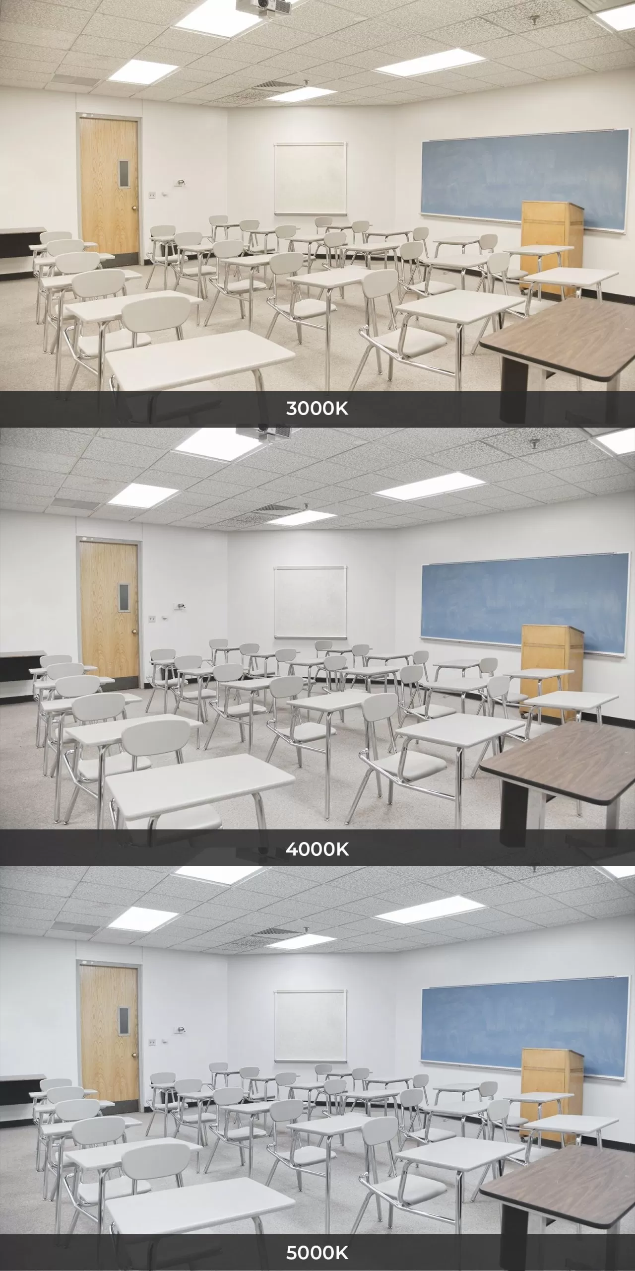 Euri Lighting 2x4 LED Flat Light Panel 2-Pack - Selectable Wattage And CCT - Dimmable - Up To 6,500 Lumens - 30W / 40W / 50W - 3000K / 4000K / 5000K 6 Euri Lighting 2x4 LED Flat Light Panel 2-Pack - Selectable Wattage And CCT - Dimmable - Up To 6,500 Lumens - 30W / 40W / 50W - 3000K / 4000K / 5000K - Image 6