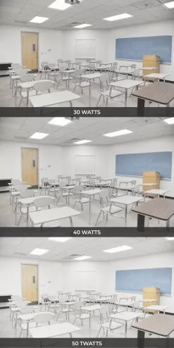 Euri Lighting 2x4 LED Flat Light Panel 2-Pack - Selectable Wattage And CCT - Dimmable - Up To 6,500 Lumens - 30W / 40W / 50W - 3000K / 4000K / 5000K 11 Euri Lighting 2x4 LED Flat Light Panel 2-Pack - Selectable Wattage And CCT - Dimmable - Up To 6,500 Lumens - 30W / 40W / 50W - 3000K / 4000K / 5000K -Lighting Decoration Store ebpn24 50ws2000 2 app watt classroom