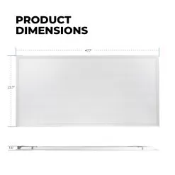 Euri Lighting 2x4 LED Flat Light Panel 2-Pack - Selectable Wattage And CCT - Dimmable - Up To 6,500 Lumens - 30W / 40W / 50W - 3000K / 4000K / 5000K 9 Euri Lighting 2x4 LED Flat Light Panel 2-Pack - Selectable Wattage And CCT - Dimmable - Up To 6,500 Lumens - 30W / 40W / 50W - 3000K / 4000K / 5000K -Lighting Decoration Store ebpn24 50ws2000 2 product dims