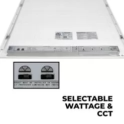 Euri Lighting 2x4 LED Flat Light Panel 2-Pack - Selectable Wattage And CCT - Dimmable - Up To 6,500 Lumens - 30W / 40W / 50W - 3000K / 4000K / 5000K 10 Euri Lighting 2x4 LED Flat Light Panel 2-Pack - Selectable Wattage And CCT - Dimmable - Up To 6,500 Lumens - 30W / 40W / 50W - 3000K / 4000K / 5000K -Lighting Decoration Store ebpn24 50ws2000 2 selectable watt cct