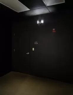 Black Dual-Head LED Emergency Light With Battery Backup - Fixed Light Heads -Lighting Decoration Store el fx app output