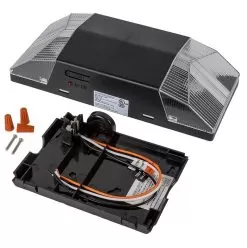 Black Dual-Head LED Emergency Light With Battery Backup - Fixed Light Heads -Lighting Decoration Store el fx mounting plate