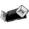 Black Dual-Head LED Emergency Light With Battery Backup - Adjustable Light Heads