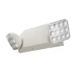 LED Dual-Head Emergency Light - Adjustable Light Heads - White
