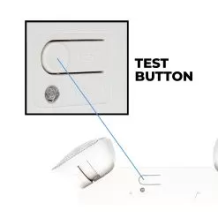 LED Dual-Head Emergency Light - Adjustable Light Heads - White -Lighting Decoration Store el3 sw test button
