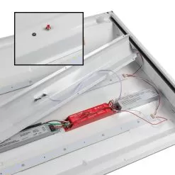 Emergency Battery Backup And Driver - 20W - 100-277V Input - 20-50 VDC Output -Lighting Decoration Store emb20yy 050 installed in troffer light