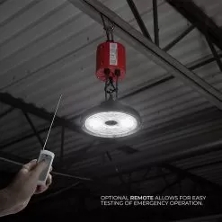 LED UFO High Bay Emergency Battery Backup - 40W - 100-347 Input - 170 VDC Output -Lighting Decoration Store emufo 40170 yyii installed on