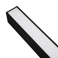 50W LED Linear Fixture - 4ft Up / Down Light - Linkable - Selectable CCT - 6,500 Lumens - Black Finish -Lighting Decoration Store eud4 50w103sw b detail