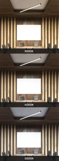 50W LED Linear Fixture - 4ft Up / Down Light - Linkable - Selectable CCT - 6,500 Lumens - Silver Finish -Lighting Decoration Store eud4 50w103sw s cct