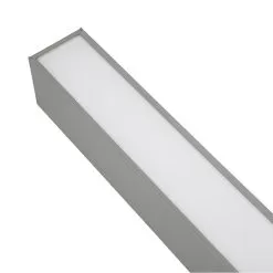 50W LED Linear Fixture - 4ft Up / Down Light - Linkable - Selectable CCT - 6,500 Lumens - Silver Finish -Lighting Decoration Store eud4 50w103sw s detail