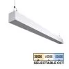 50W LED Linear Fixture - 4ft Up / Down Light - Linkable - Selectable CCT - 6,500 Lumens - White Finish