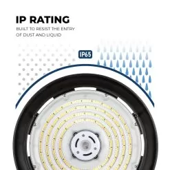 Euri Lighting 150W UFO LED High Bay - 21,750 Lumens - 400W MH Equivalent - 5000K -Lighting Decoration Store euhb 150w2050 ip rating