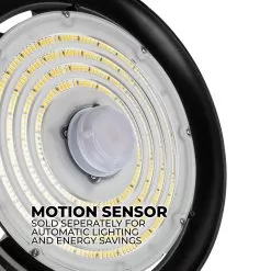 Euri Lighting 150W UFO LED High Bay - 21,750 Lumens - 400W MH Equivalent - 5000K -Lighting Decoration Store euhb 150w2050 optional sensor