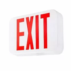 MaxLite Exit Light - Emergency Battery Backup - Red