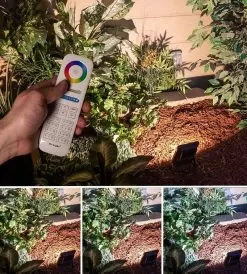 10W Smart LED Flood Light Fixture - MiLight / MiBoxer RGB+Tunable White - 120V - Up To 900 Lumens -Lighting Decoration Store fl rgbcct 10w xv cct on in garden sceen0