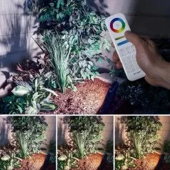 60W Smart LED Flood Light Fixture - MiLight / MiBoxer RGB+Tunable White - 120V - 6000 Lumens -Lighting Decoration Store fl rgbcct 60w 120v cct on in garden