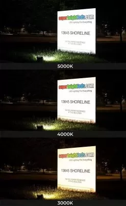 LED Flood Light - CCT And Wattage Selectable - Bypassable Photocell - Yoke Mount - Up To 7,250 Lumens - 35W / 50W - 3000K / 4000K / 5000K -Lighting Decoration Store flcct sw3515 sh8bru flcct cct 2 1