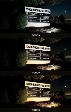 LED Flood Light - CCT And Wattage Selectable - Bypassable Photocell - Yoke Mount - Up To 4,350 Lumens - 20W / 30W - 3000K / 4000K / 5000K -Lighting Decoration Store flcct sw3530 sh8bru flcct cct 1