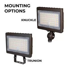 LED Flood Light - CCT And Wattage Selectable - Bypassable Photocell - Yoke Mount - Up To 11,600 Lumens - 60W / 70W / 80W - 3000K / 4000K / 5000K 10 LED Flood Light - CCT And Wattage Selectable - Bypassable Photocell - Yoke Mount - Up To 11,600 Lumens - 60W / 70W / 80W - 3000K / 4000K / 5000K -Lighting Decoration Store flcct2 sw3b spx bh8bru mounts