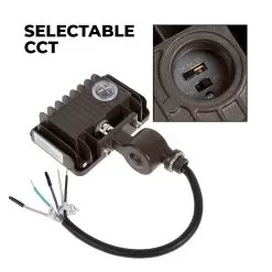 15W LED Flood Light - Selectable CCT - Knuckle Mount - 70W MH Equivalent - 2,025 Lumens - 3000K / 4000K / 5000K 8 15W LED Flood Light - Selectable CCT - Knuckle Mount - 70W MH Equivalent - 2,025 Lumens - 3000K / 4000K / 5000K -Lighting Decoration Store flckm2 sw3b15 brk back cct