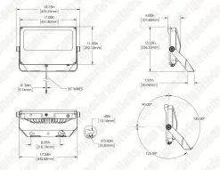200W LED Flood Light With Yoke Mount - 29,000 Lumens - 1000W MH Equivalent - 5000K -Lighting Decoration Store flcu x1 50k240 sv