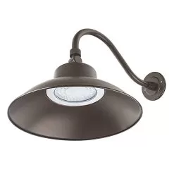 14" LED Gooseneck Barn Light - Swivel Head - 42W - 4000 Lumens - Natural White