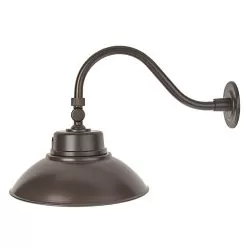 14" LED Gooseneck Barn Light - Swivel Head - 42W - 4000 Lumens - Natural White -Lighting Decoration Store gbl xk42 br profile