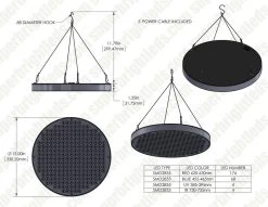 32W Full-Spectrum LED Grow Light - 4-Band Red/Blue/UV/IR For Indoor Plant Growth - GLC-32W4F -Lighting Decoration Store glc 32w4f 50w