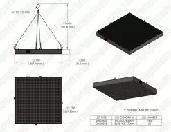 30W LED Grow Light - 2-Band Red/Blue For Indoor Plant Growth - GLS-30W2F -Lighting Decoration Store gls 30w2f web dims
