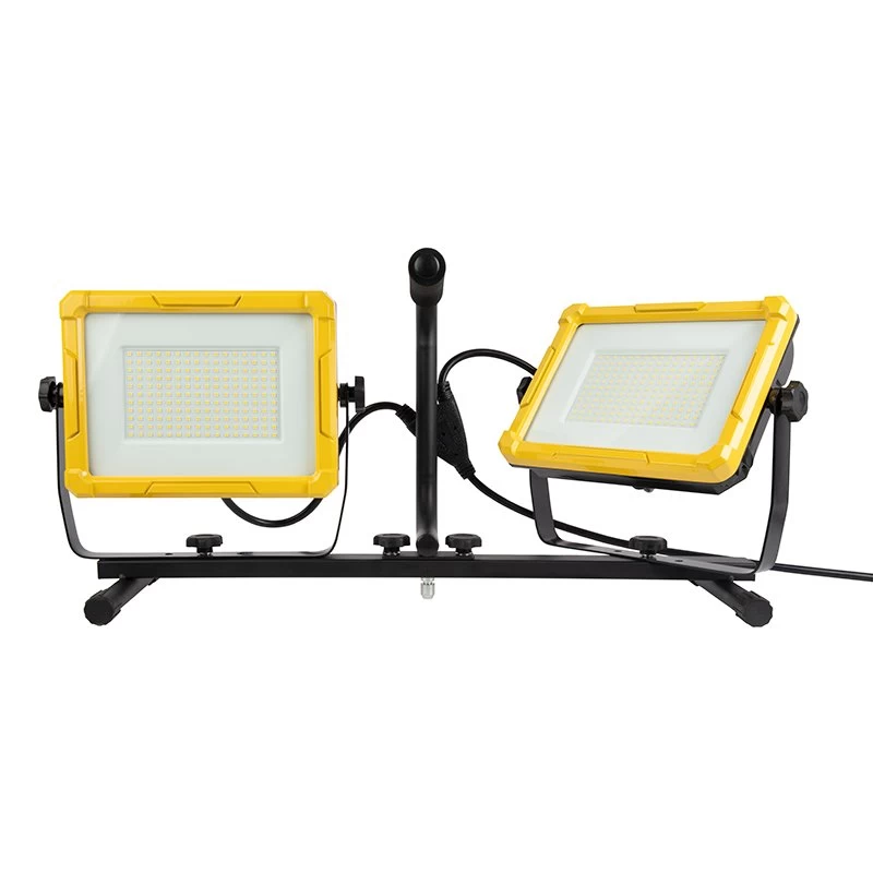 200W Dual-Head LED Work Light With Tripod - 20,000 Lumens - 6500K 2 200W Dual-Head LED Work Light With Tripod - 20,000 Lumens - 6500K - Image 2