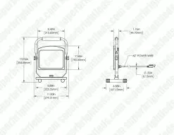 70W Portable LED Work Light - USB Port - 7,000 Lumens - 5000K -Lighting Decoration Store gt 506 u 1