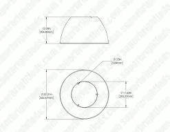 240W UFO LED High Bay Light With Reflector - 39,600 Lumens - 1000W MH Equivalent - 5000K -Lighting Decoration Store hbud 50k500w dust cover updated 3