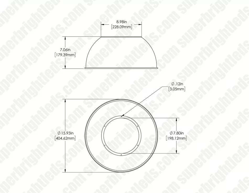 High Voltage LED High Bay Light - 150W - Included Reflector - 277-480 VAC - 25,500 Lumens - 400W MH Equivalent - 5000K 7 High Voltage LED High Bay Light - 150W - Included Reflector - 277-480 VAC - 25,500 Lumens - 400W MH Equivalent - 5000K - Image 7