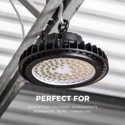 150W UFO LED High Bay Light With Reflector - 21,000 Lumens - 400W MH Equivalent - 5000K -Lighting Decoration Store hbud2 50k100d c r1 perfect for