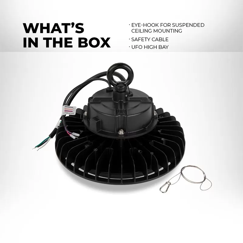 High Voltage LED High Bay Light - 150W - Included Reflector - 277-480 VAC - 25,500 Lumens - 400W MH Equivalent - 5000K 4 High Voltage LED High Bay Light - 150W - Included Reflector - 277-480 VAC - 25,500 Lumens - 400W MH Equivalent - 5000K - Image 4