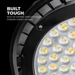 200W UFO LED High Bay Light With Reflector - 28,000 Lumens - 750W MH Equivalent - 5000K 14 200W UFO LED High Bay Light With Reflector - 28,000 Lumens - 750W MH Equivalent - 5000K -Lighting Decoration Store hbud2 50k200d c r1 super bright0