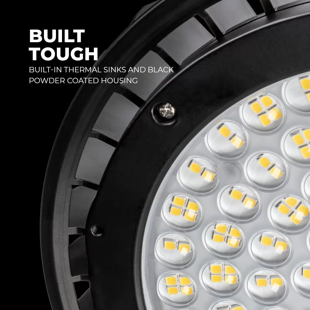 200W UFO LED High Bay Light With Reflector - 28,000 Lumens - 750W MH Equivalent - 5000K 5 200W UFO LED High Bay Light With Reflector - 28,000 Lumens - 750W MH Equivalent - 5000K - Image 5