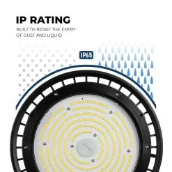 240W UFO LED High Bay Light With Reflector - 39,600 Lumens - 1000W MH Equivalent - 5000K -Lighting Decoration Store hbud2 50k240lsd ip rating 1