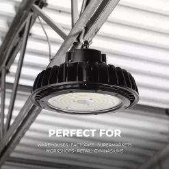 240W UFO LED High Bay Light - 39,600 Lumens - 1000W MH Equivalent - 5000K -Lighting Decoration Store hbud2 50k240lsd perfectfor