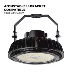 240W UFO LED High Bay Light With Reflector - 39,600 Lumens - 1000W MH Equivalent - 5000K -Lighting Decoration Store hbud2 50k240lsd ubracket 1