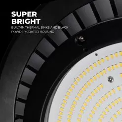 300W UFO LED High Bay Light - 40,500 Lumens - 1000W MH Equivalent - 5000K 14 300W UFO LED High Bay Light - 40,500 Lumens - 1000W MH Equivalent - 5000K -Lighting Decoration Store hbud2 50k300d c r1 super bright