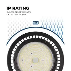 High Voltage LED High Bay Light - 300W - 277-480 VAC - 49,500 Lumens - 1,000W MH Equivalent - 5000K -Lighting Decoration Store hbud2 50k300hsd hv dims