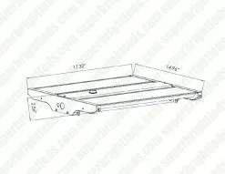 MaxLite LED GEN 3 Linear High Bay - Control Ready - Selectable Wattage - Selectable CCT - Up To 15,750 Lumens - 78W / 92W / 105W - 4000K / 5000K -Lighting Decoration Store hl3 105wuf cscr dim drawing