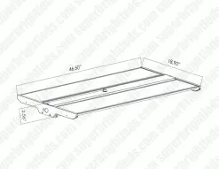 MaxLite LED GEN 3 Linear High Bay - 270W - Control Ready - Selectable CCT - Up To 15,750 Lumens - 4000K / 5000K -Lighting Decoration Store hl3 270uf cscr dim drawing