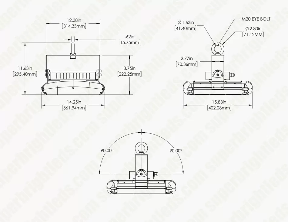 200W LED High Power Area Flood Light - 400W Equivalent - 28,000 Lumens - Cool White 11 200W LED High Power Area Flood Light - 400W Equivalent - 28,000 Lumens - Cool White - Image 11