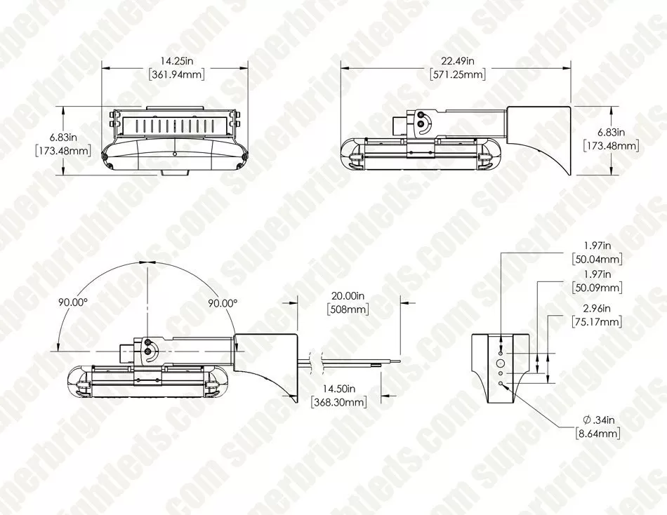 200W LED High Power Area Flood Light - 400W Equivalent - 28,000 Lumens - Cool White 10 200W LED High Power Area Flood Light - 400W Equivalent - 28,000 Lumens - Cool White - Image 10